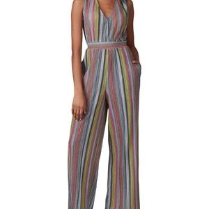 Kendall + Kylie multistriped wide leg jumpsuit in medium